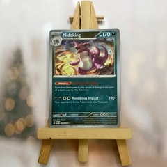 Thẻ hình Pokemon Nidoking 034/165 - Lá bài Scarlet & Violet 151 Rare Reverse Holo tiếng Anh chính hãng