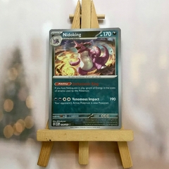 Thẻ hình Pokemon Nidoking 034/165 - Lá bài Scarlet & Violet 151 Holo Rare Reverse Holo tiếng Anh chính hãng