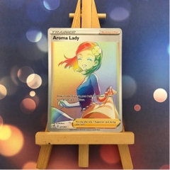 Thẻ hình Pokemon Aroma Lady 221/203 - Lá bài lẻ Hyper Rare tiếng Anh chính hãng
