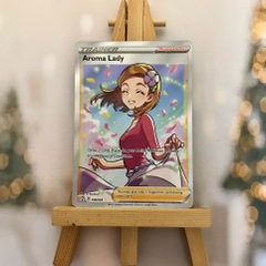 Thẻ hình Pokemon Aroma Lady 199/203 - Lá bài lẻ Full Art Ultra Rare tiếng Anh chính hãng