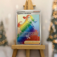 Thẻ hình Pokemon Cynthia's Ambition 178/172 - Lá bài lẻ Hyper Rare tiếng Anh chính hãng