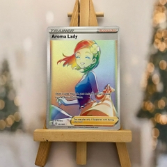 Thẻ hình Pokemon Aroma Lady 221/203 - Lá bài lẻ Hyper Rare tiếng Anh chính hãng
