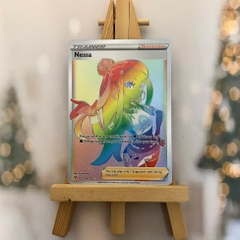 Thẻ hình Pokemon Nessa 196/185 - Lá bài lẻ Hyper Rare tiếng Anh chính hãng