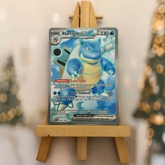 Thẻ hình Pokemon Blastoise ex 184/165 - Lá bài lẻ Scarlet & Violet 151 Full Art Secret Rare tiếng Anh chính hãng