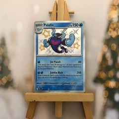 Thẻ hình Pokemon Palafin 124/091- Bài lẻ Paldean Fates Shiny Rare tiếng Anh chính hãng