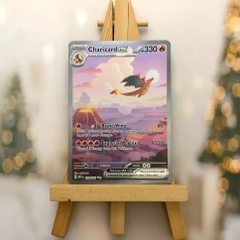 Thẻ hình Pokemon Charizard ex 199/165 - Lá bài lẻ Scarlet & Violet 151 Special Illustration Rare tiếng Anh chính hãng