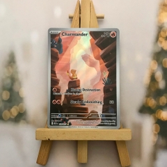 Thẻ hình Pokemon Charmander 168/165 - Lá bài lẻ Scarlet & Violet 151 Illustration Rare tiếng Anh chính hãng