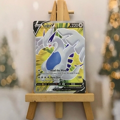 Thẻ hình Pokemon Lugia V 185/195 - Lá bài lẻ Silver Tempest Full Art Ultra Rare tiếng Anh chính hãng