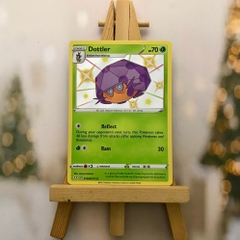 Thẻ hình Pokemon Dottler SV8/SV122 - Lá bài lẻ Shiny Rare tiếng Anh chính hãng