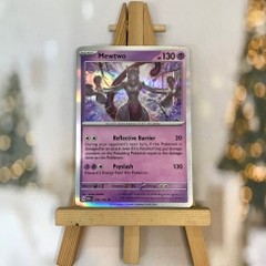 Thẻ hình Pokemon Mewtwo 150/165 - Lá bài Scarlet & Violet 151 Holo Rare Reverse Holo tiếng Anh chính hãng