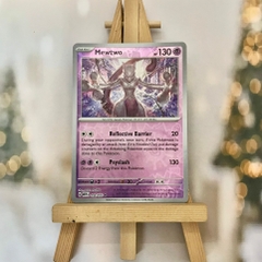 Thẻ hình Pokemon Mewtwo 150/165 - Lá bài Scarlet & Violet 151 Holo Rare Reverse Holo tiếng Anh chính hãng