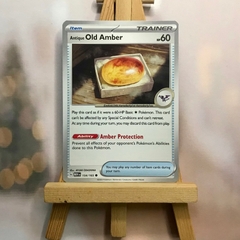 Thẻ hình Pokemon Antique Old Amber 154/165 - Lá bài lẻ Scarlet & Violet 151 Common tiếng Anh chính hãng