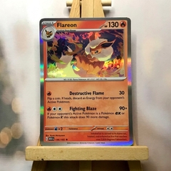 Thẻ hình Pokemon Flareon 136/165 - Lá bài Scarlet & Violet 151 Rare Reverse Holo tiếng Anh chính hãng