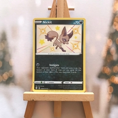 Thẻ hình Pokemon Nickit SV81/SV122 - Lá bài lẻ Shiny Rare tiếng Anh chính hãng