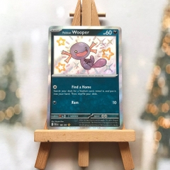 Thẻ hình Pokemon Paldean Wooper 180/091 - Lá bài lẻ Paldean Fates Shiny Rare tiếng Anh chính hãng
