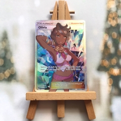 Thẻ hình Pokemon Olivia 111/111 - Lá bài lẻ Full Art Ultra Rare tiếng Anh chính hãng
