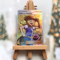 Thẻ hình Pokemon Pokemon Breeder 73/73 - Lá bài lẻ Full Art Ultra Rare tiếng Anh chính hãng