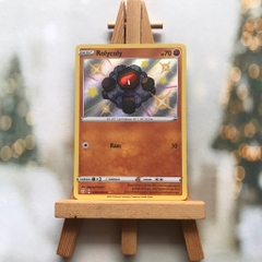 Thẻ hình Pokemon Rolycoly SV67/SV122 - Lá bài lẻ Shiny Rare tiếng Anh chính hãng