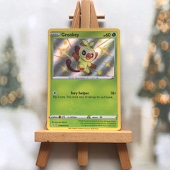 Thẻ hình Pokemon Grookey SV4/SV122 - Lá bài lẻ Shiny Rare tiếng Anh chính hãng