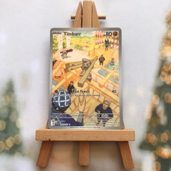 Thẻ hình Pokemon Timburr 183/167 - Lá bài lẻ Scarlet & Violet: Twilight MasqueradeIllustration Rare tiếng Anh chính hãng