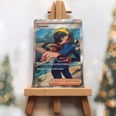 Thẻ hình Pokemon Carmine 204/167 - Lá bài Scarlet&Violet Twilight Masquerade Full Art Secret Rare tiếng Anh chính hãng