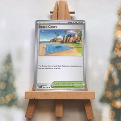 Thẻ hình Pokemon Beach Court 167/198 - Lá bài Scarlet & Violet Base Set Uncommon Reverse Holo tiếng Anh chính hãng