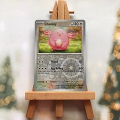 Thẻ hình Pokemon Chansey 144/198 - Lá bài lẻ Scarlet & Violet Base Set Common Reverse Holo tiếng Anh chính hãng