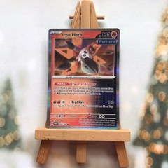 Thẻ hình Pokemon Iron Moth 028/182 - Lá bài Scarlet & Violet: Paradox Rift Holo Rare Reverse Holo tiếng Anh chính hãng