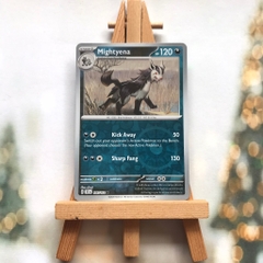 Thẻ hình Pokemon Mightyena 106/162 - Lá bài lẻ Scarlet & Violet Temporal Forces Common Reverse Holo tiếng Anh chính hãng