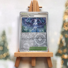 Thẻ Pokemon Jamming Tower 153/167 - Lá bài Scarlet&Violet Twilight Masquerade Uncommon Reverse Holo tiếng Anh chính hãng