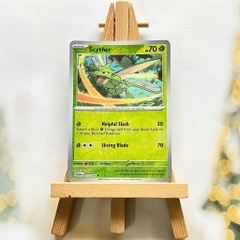 Thẻ hình Pokemon Scyther 123/165 - Lá bài lẻ Scarlet & Violet 151 Uncomon Reverse Holo tiếng Anh chính hãng