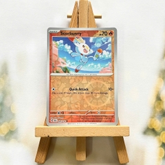 Thẻ hình Pokemon Scorbunny 026/142 - Lá bài lẻ Stellar Crown Common Reverse Holo tiếng Anh chính hãng