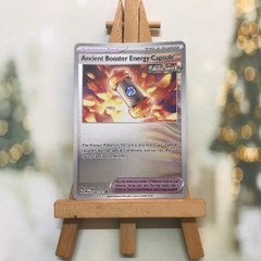 Thẻ Pokemon Ancient Booster Energy Capsule 140/162-Lá bài SVE Temporal Forces Uncommon Reverse Holo tiếng Anh chính hãng