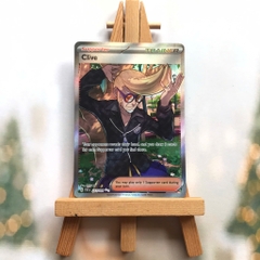 Thẻ hình Pokemon Clive 227/091 - Lá bài Scarlet & Violet Paldean Fates Illustration Rare tiếng Anh chính hãng