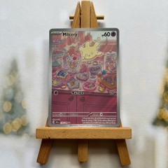 Thẻ hình Pokemon Milcery 152/142 - Lá bài Stellar Crown Illustration Rare tiếng Anh chính hãng