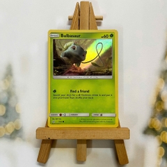 Thẻ hình Pokemon Bulbasaur 1/18 - Lá bài lẻ Detective Pikachu Holo tiếng Anh chính hãng