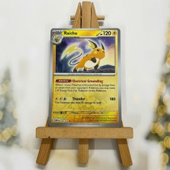 Thẻ hình Pokemon Raichu 026/165 - Lá bài lẻ Scarlet Violet 151 Rare Reverse Holo tiếng Anh chính hãng