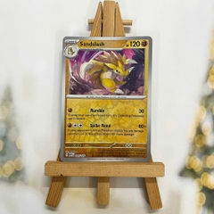 Thẻ hình Pokemon Sandslash 028/165 - Lá bài lẻ Scarlet & Violet 151 Uncommon Reverse Holo tiếng Anh chín