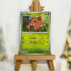 Thẻ hình Pokemon Paras 046/165 - Lá bài lẻ Scarlet & Violet 151 Common Reverse Holo tiếng Anh chính hãng