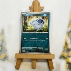 Thẻ hình Pokemon Nidoran 029/165 - Lá bài lẻ Scarlet & Violet 151 Common Reverse Holo tiếng Anh chính hãng
