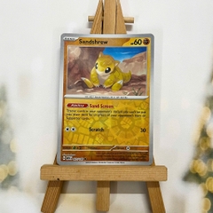Thẻ hình Pokemon Sandshrew 027/165 - Lá bài lẻ Scarlet & Violet 151 Common Reverse Holo tiếng Anh chính hãng