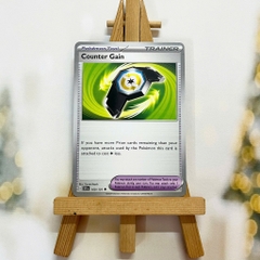 Thẻ hình Pokemon Counter Gain 169/191 - Lá bài lẻ Surging Sparks Uncommon Reverse Holo tiếng Anh chính hãng
