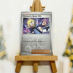 Thẻ hình Pokemon Clemont's Quick Wit 167/191 - Lá bài lẻ Surging Sparks Uncommon Reverse Holo tiếng Anh chính hãng