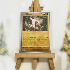 Thẻ hình Pokemon Mankey 098/191 - Lá bài lẻ Surging Sparks Common Reverse Holo tiếng Anh chính hãng