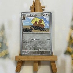Thẻ hình Pokemon Alolan Dugtrio 123/191 - Lá bài lẻ Surging Sparks Uncommon Reverse Holo tiếng Anh chính hãng