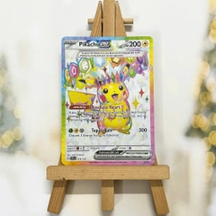 Thẻ hình Pokemon Pikachu ex 219/191 - Lá bài lẻ Surging Sparks Full Art Secret Rare tiếng Anh chính hãng