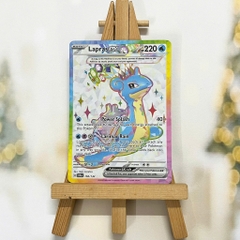 Thẻ hình Pokemon Lapras ex 158/142 - Lá bài lẻ Stellar Crown Full Art Secret Rare tiếng Anh chính hãng