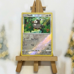 Thẻ hình Pokemon Starly 81/111 - Lá bài lẻ Sun & Moon: Crimson Invasion Common Reverse Holo tiếng Anh chính hãng