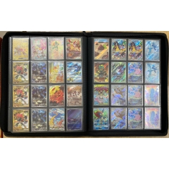 [Album 1024 thẻ] Sổ sưu tầm thẻ bài 4x4 - Binder đựng card Pokemon YugiOh Onepiece da PU, móc khóa kéo, chất lượng cao