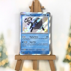 Thẻ hình Pokemon Paldean Tauros 120/091 - Lá bài lẻ Paldean Fates Shiny Rare tiếng Anh chính hãng